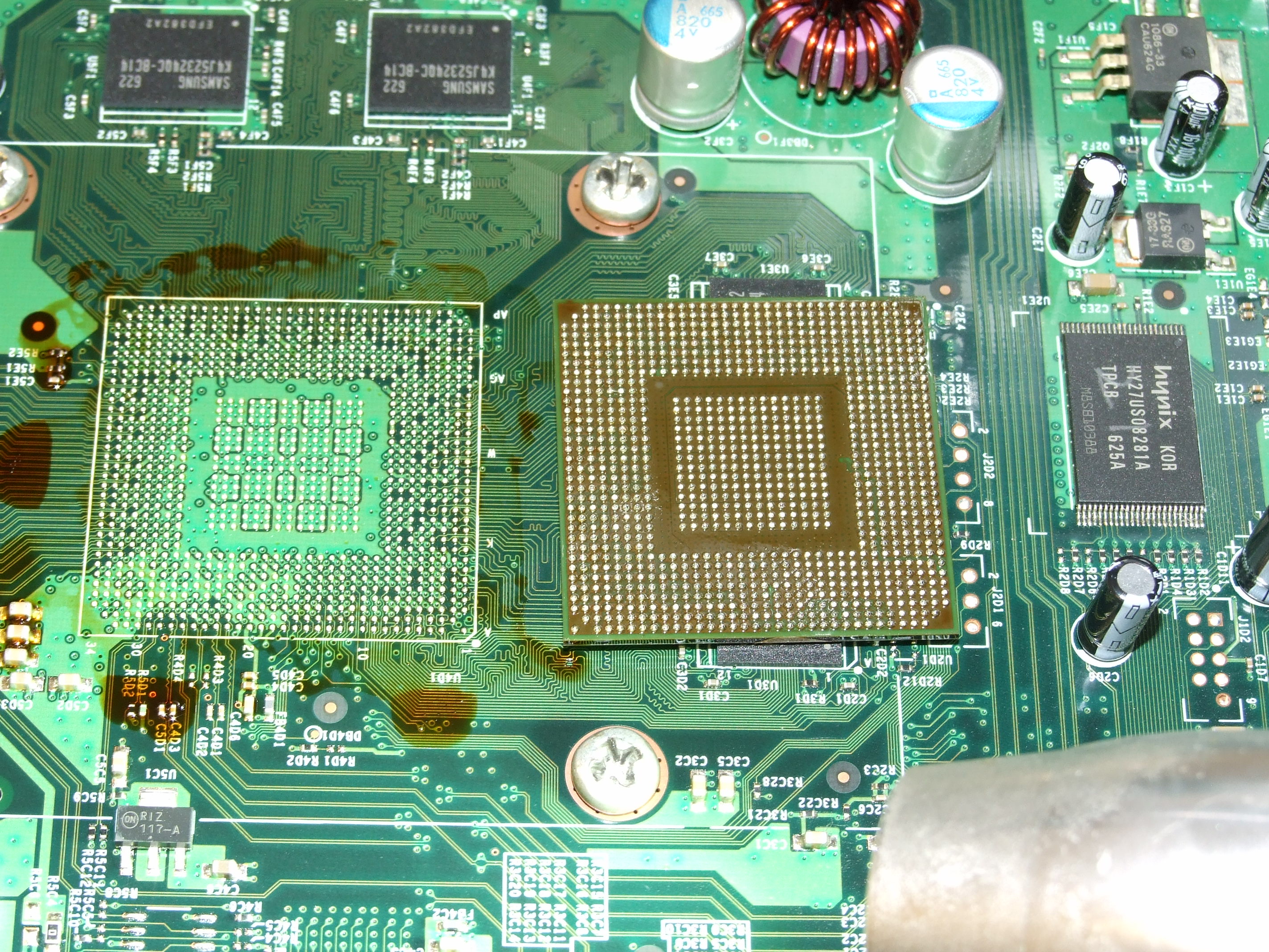 Varios precisamente Paralizar Xbox 360 GPU, CPU, HANA, Reballing, Reball | Video Game Console Repair |  Rotherham Sheffield Barnsley